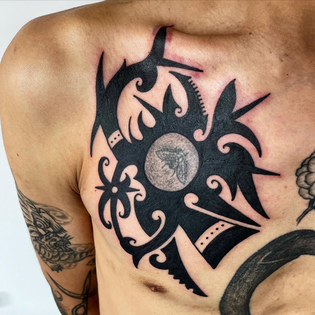 Neo-Tribal tattoo by Yas at ZUMBIDO TATTOO in Nakameguro, Tokyo