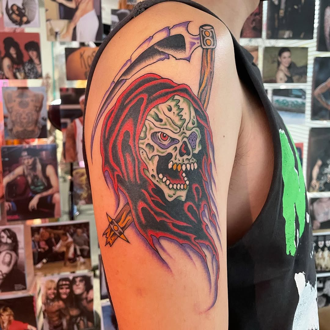 Traditional tattoo by Morgan at ZUMBIDO TATTOO in Nakameguro, Tokyo